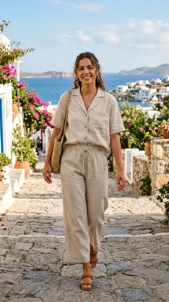 Matching linen co-ord set