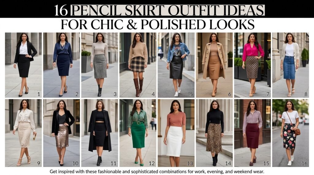 Chic pencil skirt outfits for polished and stylish looks.