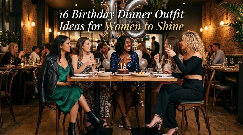 Chic birthday dinner outfits for women to look stylish and elegant.