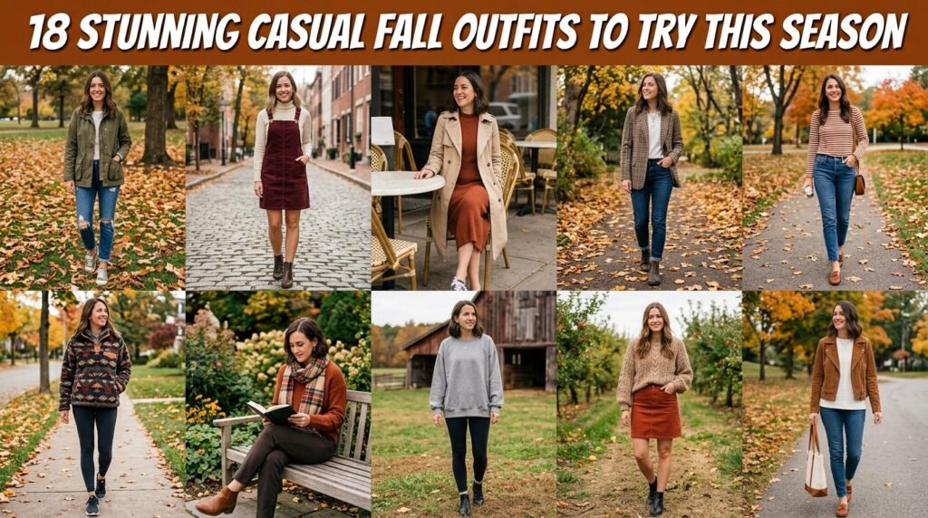 Stylish casual fall outfits for women to try this season.
