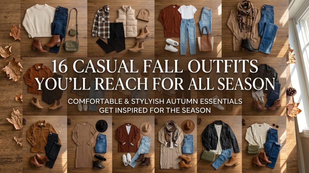 Casual fall outfits for women that are cozy, stylish, and easy to wear.
